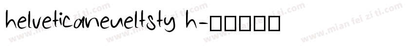 helveticaneueltsty h字体转换